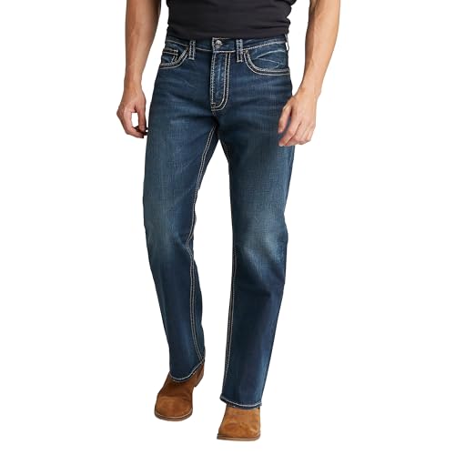 Image of Silver Jeans Co. Men's Zac Relaxed Fit Straight Leg Jean - Legacy