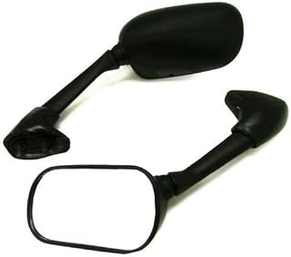 Rear View Rearview Side Mirror for Yamaha 2003-2005 YZF R6 2006-2009 YZF R6S (Black)