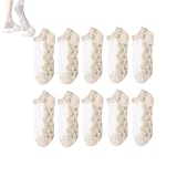 NLIADVY Breathable Ultra Thin Stretchy Athletic Socks for Women, See-Through Fashion Soft Socks (10pair,One Size)