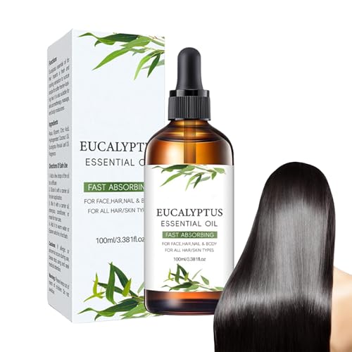 Aceite De Eucalipto | Aceite Orgánico De Eucalipto Para Humidificador,100 ml Cuidado Facial Hidratante Masaje Cabelludo Cabello Jabones