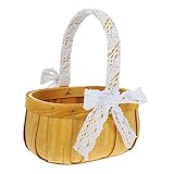 Zerodeko 1Pc Cesta De Compras Cesta De Mimbre De Mimbre Macetero Cestas De Regalo Tejidas Contenedor De Frutas Cesta De Frutas Contenedores De Almacenamiento Portátiles Cesta De