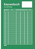 Kassenbuch mit Umsatzsteuer DIN A4: für Einzelhändler, Gastronomen und Landwirte (für bis zu 4500 Einträge auf 150 Seiten): Cover Farbe: grün/weiß