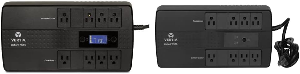 Vertiv Liebert PST5 660VA 400W UPS & PST5 UPS - 500VA/300W 120V, Standby Power, 8 Outlets, Network Protection, Battery Backup with Surge Protection