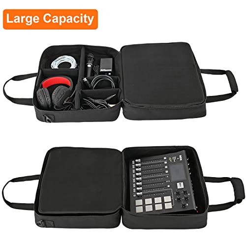 Audio Mixer Case Compatible With Rodecaster Pro, Rodecaster Pro Ii,Podcast Mixer Travel Case With Removable Dividers,Protective Storage Bag For Microphones And More Podcast Equipment #TOP2