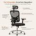 Sitleva YW-1A Chefsessel Ergonomisch - Bürostuhl Netz für Homeoffice