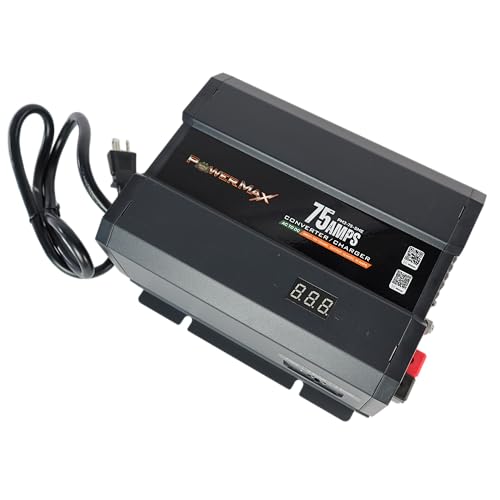 PowerMax PM3 75LK RV Power Converter - 12 Volt 75 Amp with 3...