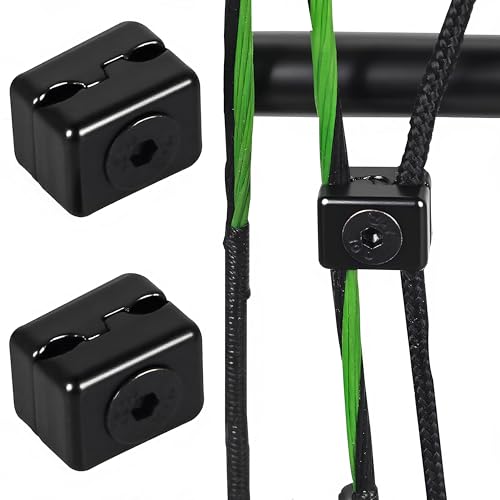 FENJANER Archery 2 Pcs Compound Bow Fastener Buckle for Drop Away Arrow Rest Clip Clamps Archery Accessories Metal Black Fastener (Black)
