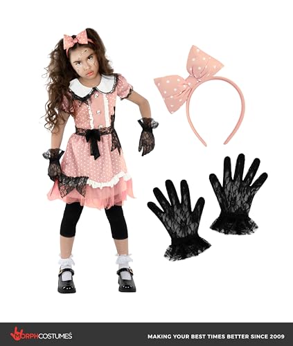 Disfraz de muñeca rota para niñas talla Large miniatura 5