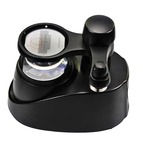 McbeAn Glasses Lens Center Locator, Glasses Processing Equipment with Adjustable Baffle, Flexible Pressing, Clear Scale, for Optometry Training Centers, Glasses Processing Equipment