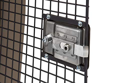 Dakota283 G3 Portable and High Security Polyethylene Framed Door Dog Kennel with Keyed Paddle Latching Door, Medium, Dark Granite