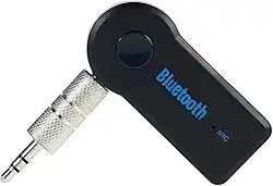 Adaptador Bluetooth P2 3.5mm Receptor de Áudio Automotivo - Adaptador AUX para Carro, Viva-voz Mãos-livres, Sem Fio Recarregável USB, Pareamento Rápido, Compatível iOS Android, Alcance 10m.