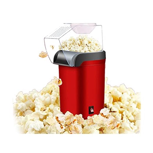Hot Air Popcorn Popper Machine, 1200W Home Electric Popcorn Maker med mätkopp, 3 min snabb popning, BPA -fri, ingen olja behövs, Great Air Popcorn Popper för hemmafamiljfilm, fest