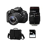 CANON EOS 700D + 18 55 IS STM + SIGMA 70 300 DG APO MACRO + Sac + Carte SD 4 Go