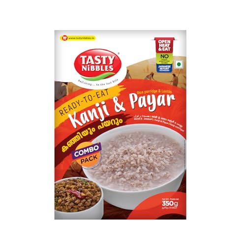 Image of Tasty Nibbles Ready to Eat Kanji and Payar 350g | Rice Porridge & Lentils| Open Heat & Eat | Vegetarian | No Added Preservatives | Japanese Retort Technology [Pack of 1]