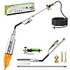 ETOOLAB Propane Torch Weed Burner - 1,800,000 BTU High Output Weed Torch with 10FT Hose and Self Igniter for Weeding,Flame Burner, Roof Asphalt, Melting Ice Snow,Road Paint Removing,BBQ