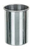 Calorimeter - Aluminum - Inner Vessel with Parallel Sides & Rolled Rim, 3' Tall, 2.1' Dia. - Eisco Labs