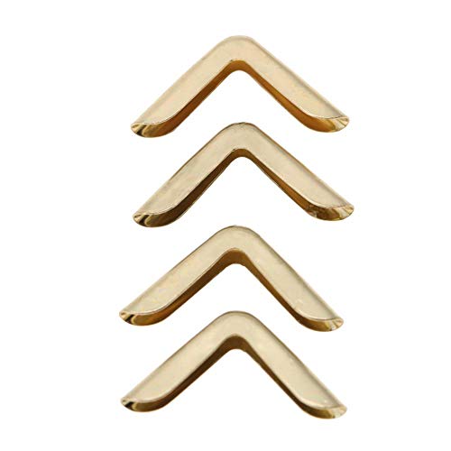 Recopilación de Esquinas para fotografías los mejores 10. 49 Hilitand 50 protectores de esquina para álbumes de recortes, libros, menús, cuadernos, carpetas de archivos, protectores de esquina (C103) en Oro, Bronce