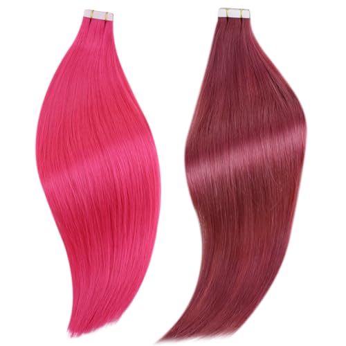 RUNATURE Bundles 12 Inch Hot Pink and Burgundy Tape in