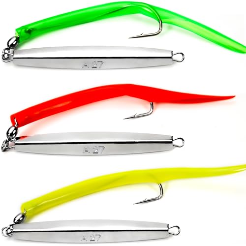 VMSIXVM Diamond Jigs Saltwater Fishing Lures for Tuna, Strip...