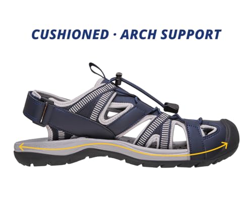 Image of CAMEL CROWN Hiking Sandals for Men Waterproof Closed Toe Water Sandals Athletic Outdoor Sandals Adjustable Summer Sandals for Beach Sport Fishing Walking