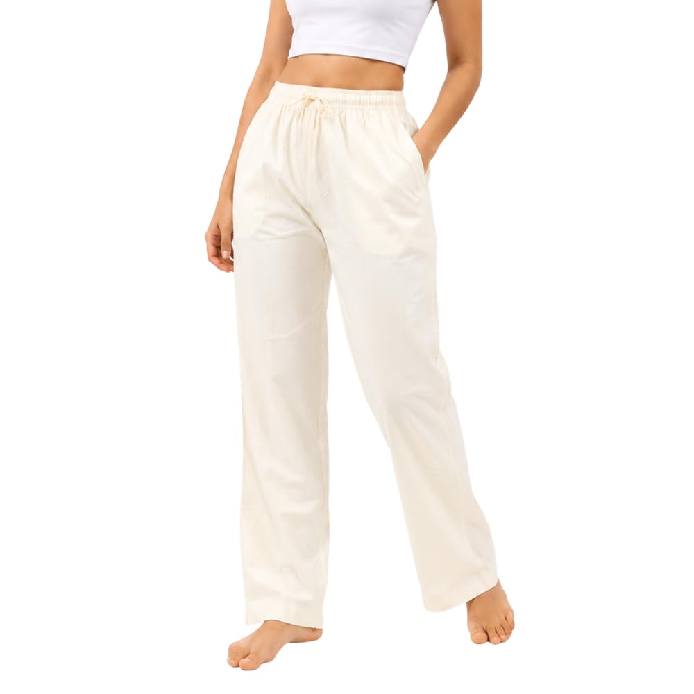 Women's Rayon Pants for Women | Soft & Comfortable Fabric | Elastic Waist with Drawstring | Casual Lounge Wide Leg Palazzo Pants-picture-10