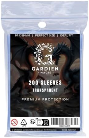 200 Fundas Cartas Magic The Gathering mtg Transparentes 64x89mm |...