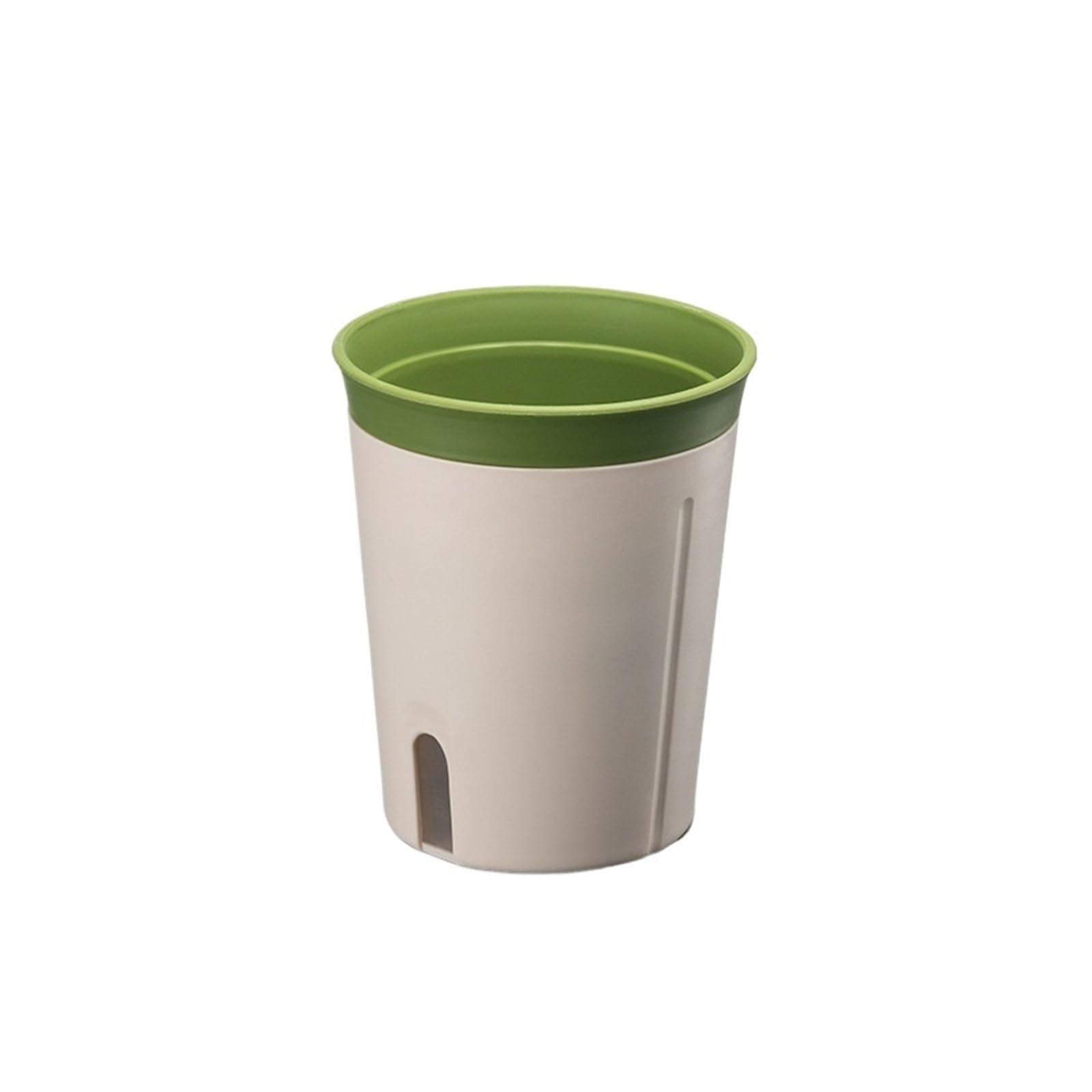 JUAKSQZYI Self Watering Flower Pots with Level Indicator Plastic Leak Proof Plant Pot, for Balcony Bathroom Bedroom(Green,L)