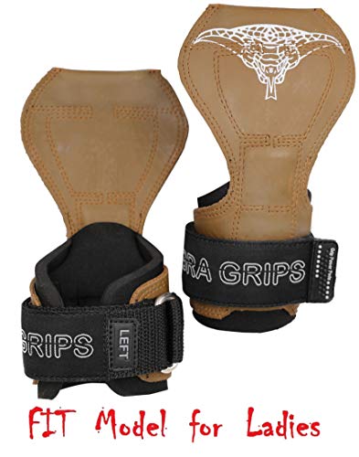 Image of Cobra Grips Weight Lifting Gloves with Adjustable Neoprene Padded Wrist Wraps - Heavy Duty Alternative to Power Lifting Hooks for Deadlifts