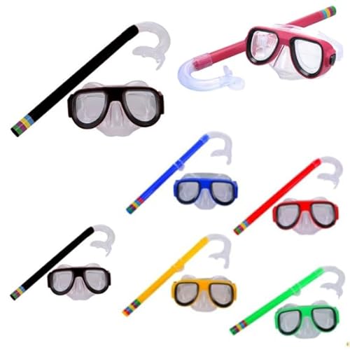 Kit Snorkel Infantil + Óculos Máscara Para Mergulho Natação