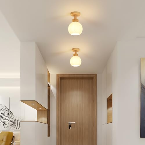 Plafonnier E27 moderne petit format Ø14cm idéal pour éclairage ciblé de chambre - 5