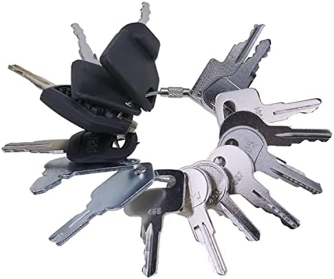 LSSOCH 18 Ignition Key Set Manlift Boom & Fork Equipment Key Set Compatible with JLG JCB Snorkel Genie Skyjack Terex Caterpillar Cat and More