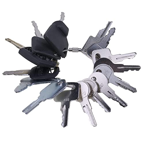 Lssoch 18 Ignition Key Set Manlift Boom & Fork Equipment Key Set Compatible With Jlg Jcb Snorkel Genie Skyjack Terex Caterpillar Cat And More #TOP3