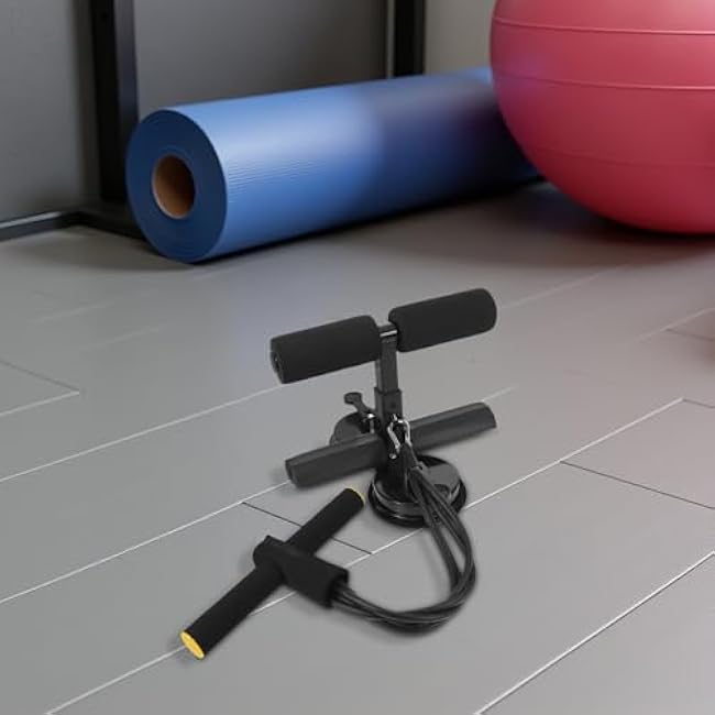 BESPORTBLE Ab Training Machine with Suction Cups Adjustable Sit Up Workout Equipment for Home Fitness Core Muscle Training Accessories