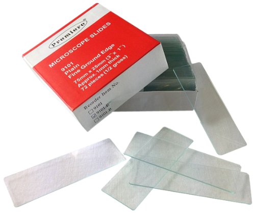 Premiere Microscope Slides – Premium Plain Ground Edge, Precleaned, 10 gross per case, 1,440 Slides