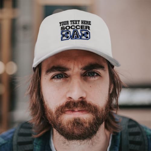 Image of Custom Baseball Caps for Men & Women Embroidered Soccer Dad B Embroidery Ladies & Men Baseball Hats Acrylic