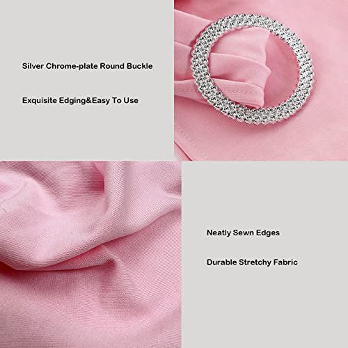Maiangel Spandex Chair Sashes Bands, Pink, 100PCS by Maiangel - Image 3