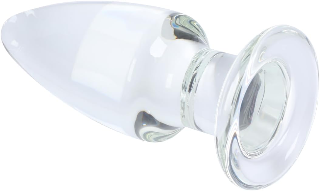 6.1" Large Glass Anal Dildo Big Crystal Butt Plug Anal Trainer Butt Expander Toy for Advanced Women Men