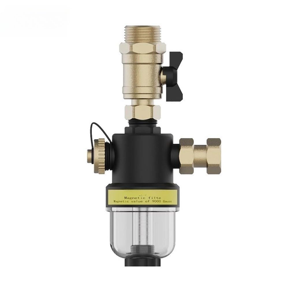 Filtro magnético para sistema de calefacción, caldera montada en la pared para prefiltro con drenaje OnOff, conexión roscada DN20 DN25 bajo suelo