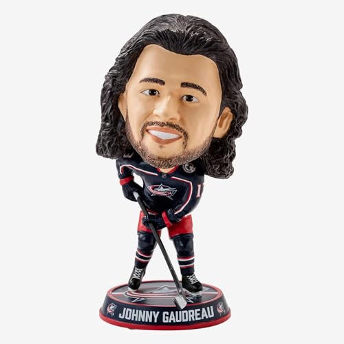 Johnny Gaudreau Columbus Blue Jackets 2023 Home Jersey Bighead Bobblehead NHL