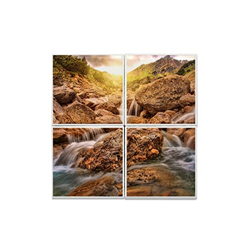 Paysages naturel montagne en carreaux céramique pour créer un espace zen