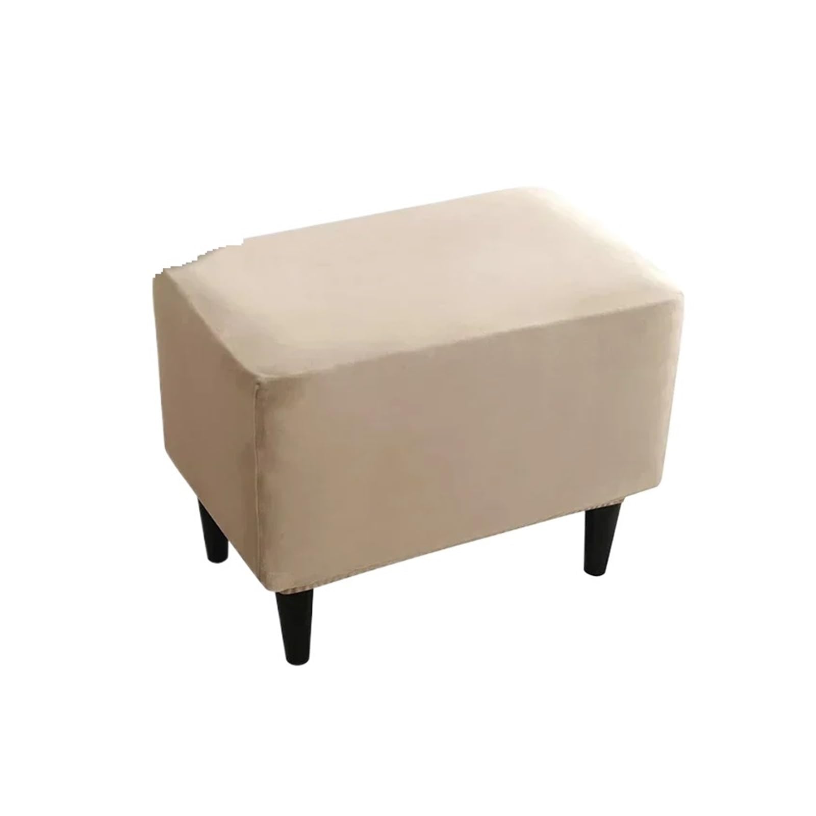GCYEIDMA Wing Chair Slipcover Wing Chair Cover Stretch Elastic Wingback Sofa Covers Soild Color Armchair Slipcovers with Seat Cushion Slipcover(FootstoolCover)