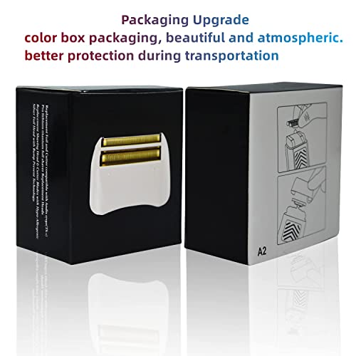 Pro Shaver Replacement Foil And Cutters Compatible With Andis 17220/17230 Shaver Profoil Lithium Replacement Gold,4 Pcs #TOP4