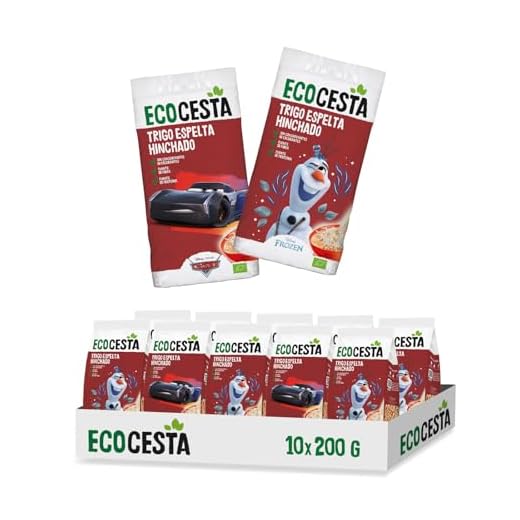 ECOCESTA MEJOR CADA DIA - Pack de 10 Unidades de 200 g de Espelta Hinchada Ecológica - Sin Azúcares Añadidos - Apta para Veganos - Alto Contenido en Carbohidratos