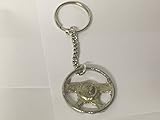 Splendido portachiavi Auto ruota GT58 emblema in fine peltro inglese su un split anello portachiavi/bag fascino molto fine dettagli Comes Gift Insaccato Posted by US Gifts For All 2016 from Derbyshire UK