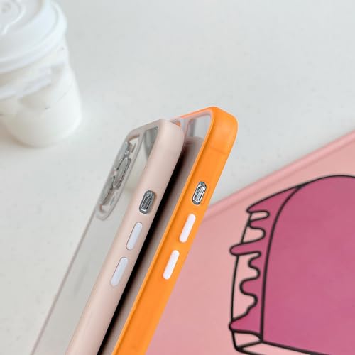 Coque silicone antichoc transparente cadre rose néon pour iPhone X XS - 3