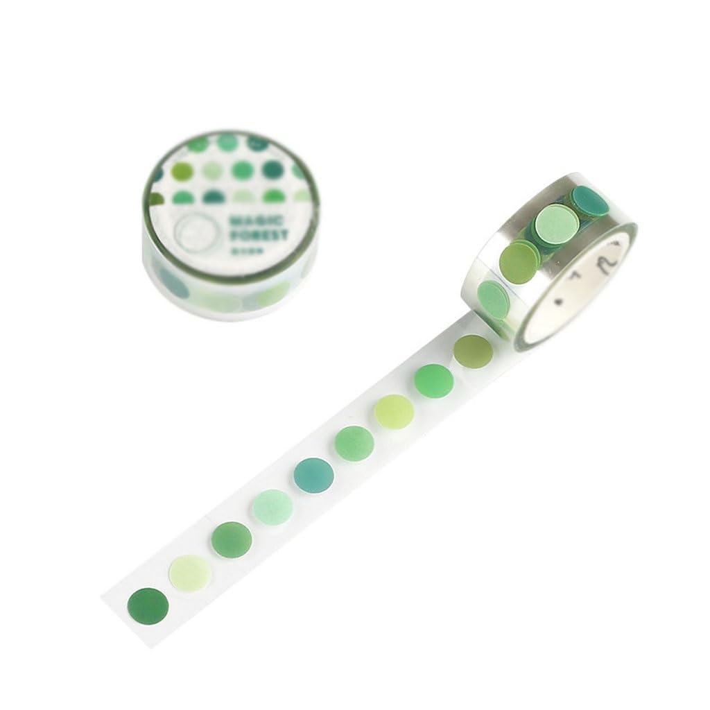 Retro Masking Washi Tape Round PVC Decorative Adhesive DIY Scrapbooking Sticker Label