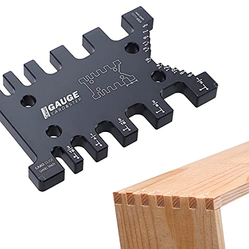 Calibrador Tenon Métrico y Doble Cara Aleación Aluminio miniatura 4
