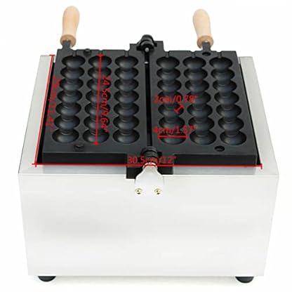 1500W Edelstahl Blase Waffel Maker kommerziellen Antihaft-Beschichtung Rotary Waffel Maker einstellbare Temperatur mit Timer Bäckerei Waffel Ausrüstung – Bild 8