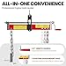5000 LBS Engine Hoist with Load Leveler, Heavy Duty Alloy Steel Folding Cherry Picker Engine Hoist with 8 Ton Hydraulic Long Ram Jack, Ease of Assembly 2 Ton Engine Hoist for Workshop Warehouse Garage