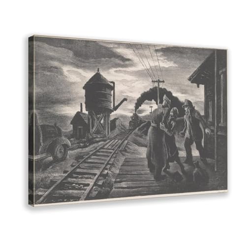 Impression sur toile Thomas Benton pour décorer un bureau ou salon de passionné d'histoire